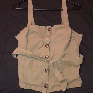 Olive crop top